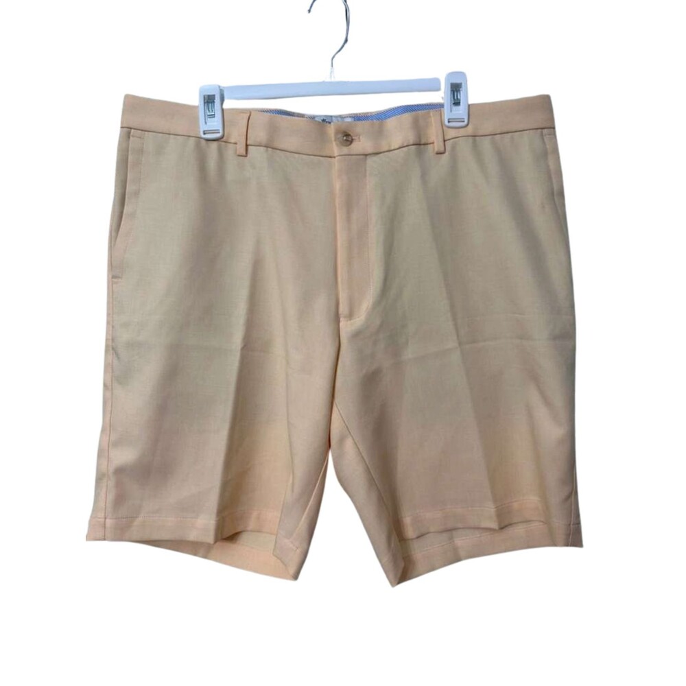 Peter Millar Golf Shorts Men's Size 38 Peach Sports Spring Summer Casual